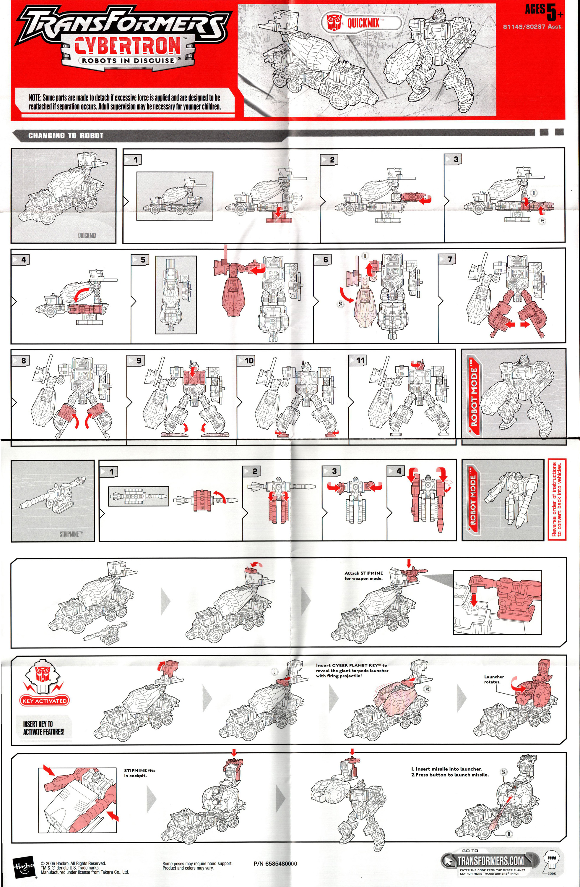 Voyager Class Quickmix with Stripmine (ve37) (Transformers, Cybertron
